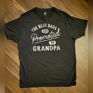 🛍Lets Celebrate Mens Gray‎ Tee Size Large